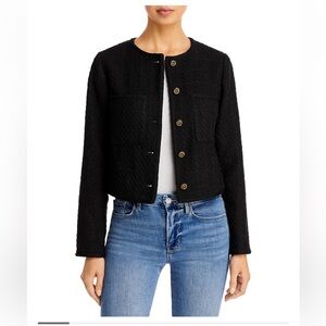 Aqua Black Tweed Jacket